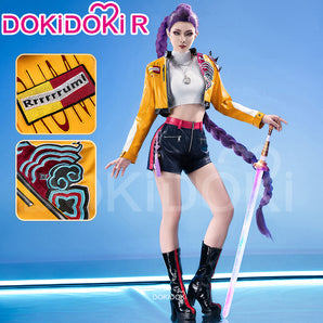 【Partially Ready For Ship】【Size XS-3XL】DokiDoki-R Movie Anime KPOP KILLER Cosplay Costume YELLOW SERIES