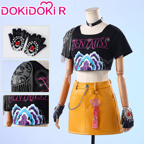 【Size XS-XL】DokiDoki-R Movie Anime KPOP KILLER Cosplay Costume YELLOW SERIES