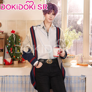【 Ready For Ship】DokiDoki-SR Game Love and Deepspace Cosplay Rafayel Costume Sweater Asymmetrical Romance Casual Wear