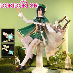 【 Ready For Ship 】【Size S-2XL】DokiDoki-SR Game Genshin Impact Cosplay Venti Costume