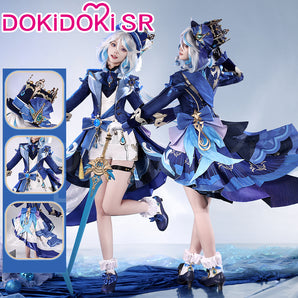 【Partially Ready For Ship】【Size S-2XL】DokiDoki-SR Game Genshin Impact Cosplay Fontaine Furina Costume Dark Furina Focalors