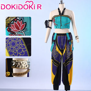 【Size XS-XL】DokiDoki-R Movie Anime KPOP KILLER Cosplay Costume YELLOW SERIES