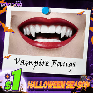 Pay More $1 Min Get One Haloween Prop Elfears / Vampire Fangs / Skull Ear Clip / Spider Claw