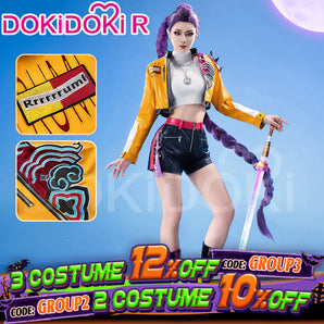 【Partially Ready For Ship】【Size XS-3XL】DokiDoki-R Movie Anime KPOP KILLER Cosplay Costume YELLOW SERIES