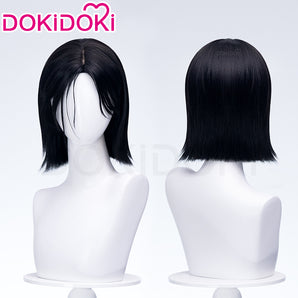 DokiDoki Game Cosplay Wig Short Black Hair Female