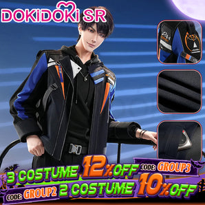 【Partially Ready For Ship】DokiDoki-SR Game Love And Deepspace Cosplay Caleb Costume Daily Coat Casual Wear