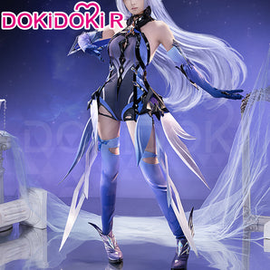 【Size S-3XL】DokiDoki-R Game Genshin Impact Cosplay Black Skirk Costume