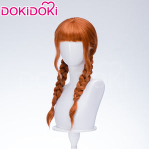 DokiDoki TV Season 2 Cosplay Wig Long Orange Double Ponytails Hair