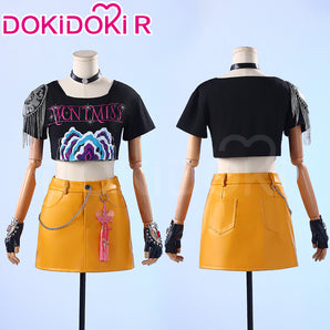 【Size XS-XL】DokiDoki-R Movie Anime KPOP KILLER Cosplay Costume YELLOW SERIES