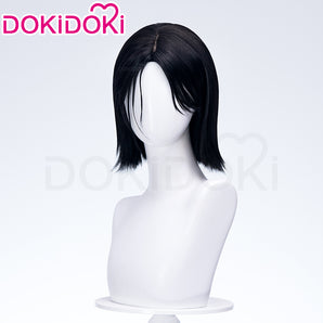 DokiDoki Game Cosplay Wig Short Black Hair Female