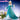 【Ready For Ship】【Glowing】【Size S-3XL】DokiDoki-R Movie Cosplay Cosplay Costume Blue Princess Dress With Magic Staff / Crown Halloween