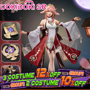 【Partially Ready For Ship】DokiDoki-SR Game Genshin Impact Yae Miko Cosplay Costume / Shoes