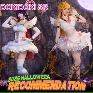 【Partial Size Ready For Ship 】DokiDoki-SR Anime Cosplay Pink / Blue Costume