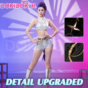 【Partially Ready For Ship】【Size XS-3XL】DokiDoki-R Movie Anime KPOP KILLER Costume WHITE SERIES