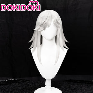 【Wig Ready For Ship】DokiDoki Game Genshin Impact Cyno Cosplay Long White Wig/Hat Sumeru