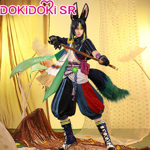 【Costume Ready For Ship】【Size S-2XL】DokiDoki-SR Game Genshin Impact Cosplay Tighnari Costume Dendro Sumeru / Shoes