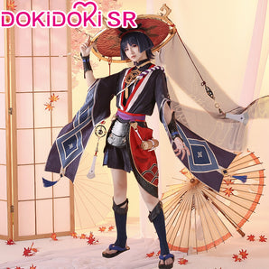 【Costume Ready For Ship】DokiDoki-SR Game Genshin Impact  Scaramouche Cosplay Costume / Shoes