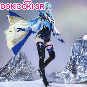 【 Ready For Ship】DokiDoki-SR Game Genshin Impact Cosplay Eula Costume / Shoes